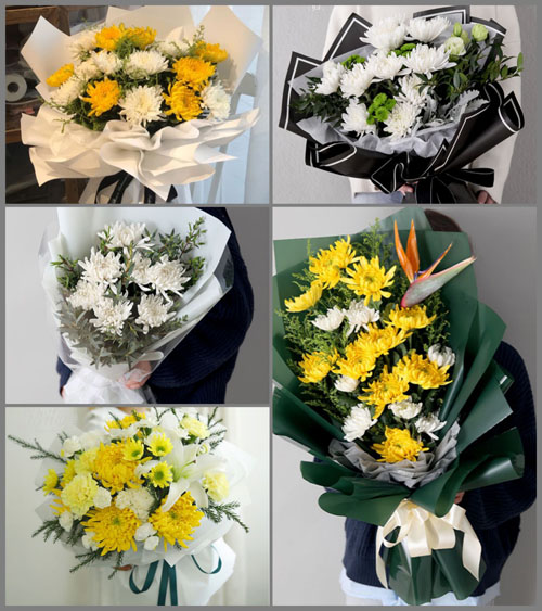 湖北孝感市安陆市棠棣镇花园村白事花束代送